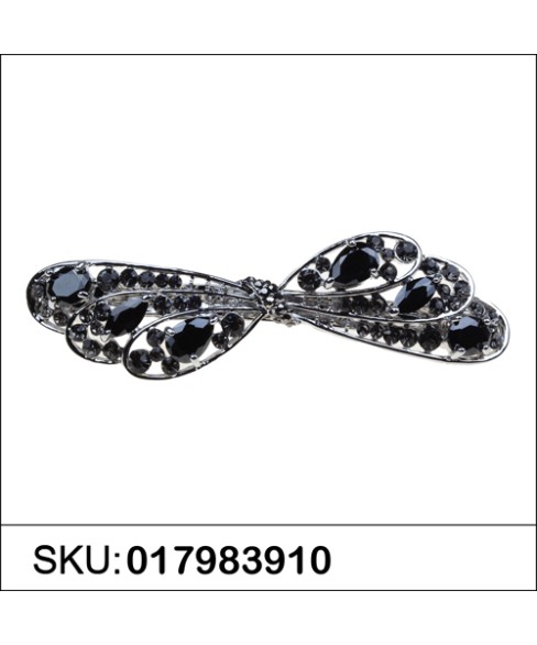 Vintage Inspired CubicZirconia Barrette Clip Paris Vintage Inspired CubicZirconia Barrette Clip Paris