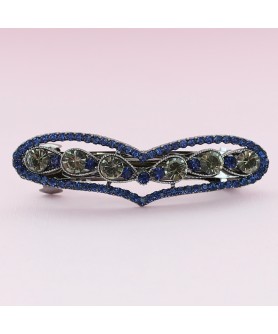 Crystal Rhinestone Heart Barrette/Hair Clip