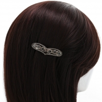 Crystal Rhinestone Heart Barrette/Hair Clip