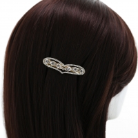 Crystal Rhinestone Heart Barrette/Hair Clip