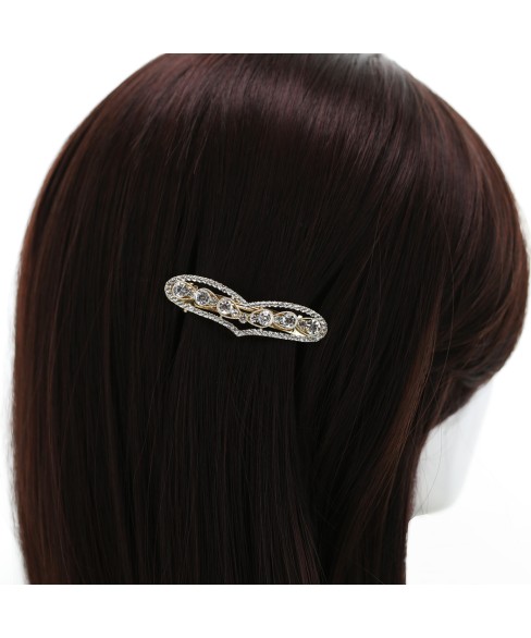 Crystal Rhinestone Heart Barrette/Hair Clip