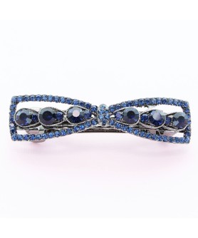 Rhinestone Bow Barrette (Clip France )