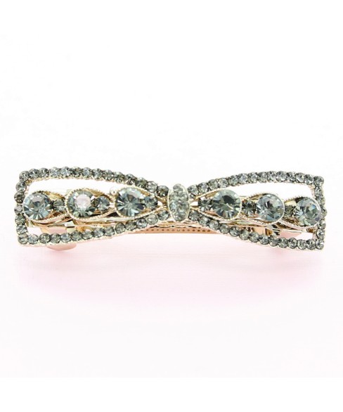 Rhinestone Bow Barrette (Clip France )