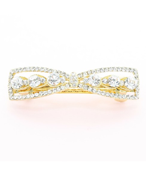 Rhinestone Bow Barrette (Clip France ) Rhinestone Bow Barrette (Clip France )