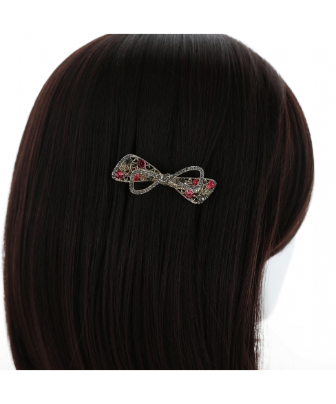 Crystal Rhinestone  Bow Barrette/Hair Clip