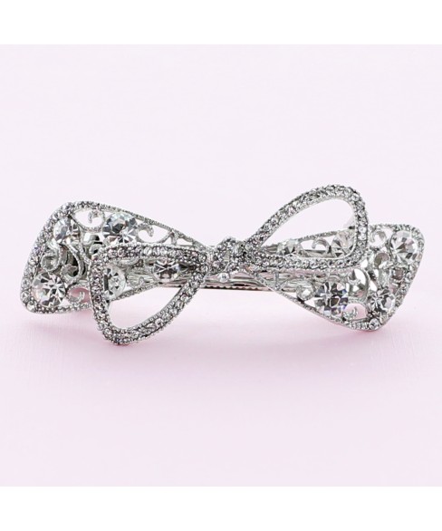 Crystal Rhinestone Bow Barrette/Hair Clip Crystal Rhinestone Bow Barrette/Hair Clip