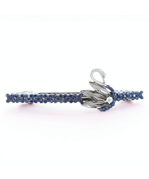 Rhinestone Swan Barrette (Clip France )