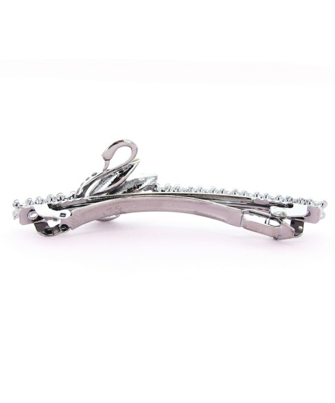 Rhinestone Swan Barrette (Clip France )