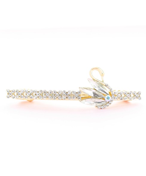 Rhinestone Swan Barrette (Clip France ) Rhinestone Swan Barrette (Clip France )