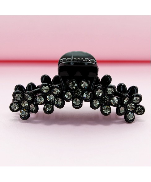 Australian Crystal-Embellished Flowers Hair Jaw Australian Crystal-Embellished Flowers Hair Jaw