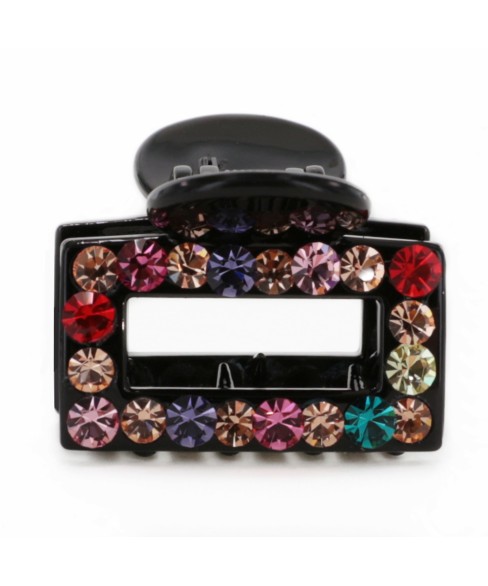 Crystal Rhinestone Rectangle Cutout Claw Clip Crystal Rhinestone Rectangle Cutout Claw Clip