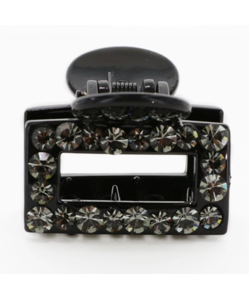 Crystal Rhinestone Rectangle Cutout Claw Clip Crystal Rhinestone Rectangle Cutout Claw Clip