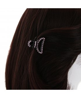 Crystal-Embellished Cut out Hair Jaw (Mini)