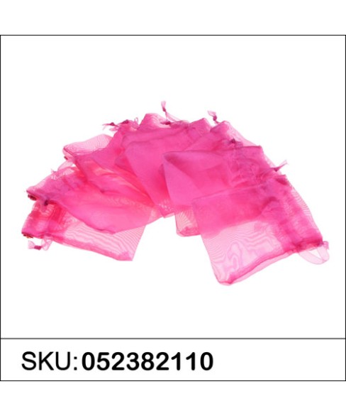 Daisy Embellished Sheer Organza Drawstring Bag Daisy Embellished Sheer Organza Drawstring Bag