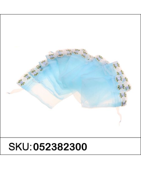 Daisy Embellished Sheer Organza Drawstring Bag Daisy Embellished Sheer Organza Drawstring Bag
