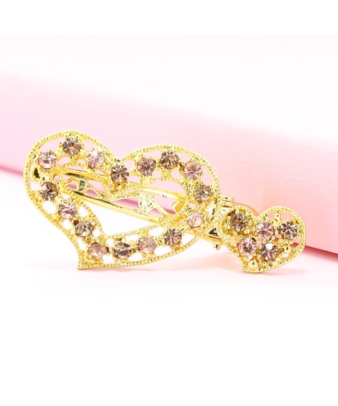 Rhinestone Alligator Heart Hair Clips Rhinestone Alligator Heart Hair Clips
