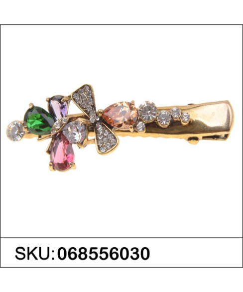 Glamorous CubicZirconia Butterfly Alligator Clip Glamorous CubicZirconia Butterfly Alligator Clip