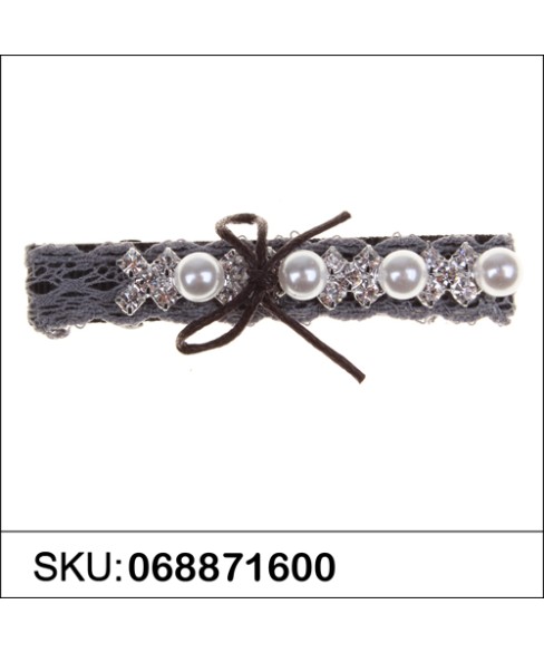 Crystal Faux Pearl Lace Alligator Clip Crystal Faux Pearl Lace Alligator Clip