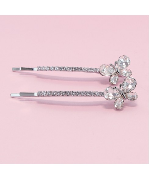 Crystal Butterfly Bobby Pin (2-Pack) Crystal Butterfly Bobby Pin (2-Pack)
