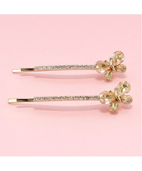 Crystal Butterfly Bobby Pin (2-Pack) Crystal Butterfly Bobby Pin (2-Pack)