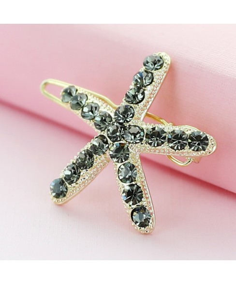 Swarovski Crystal Star Mini Barrette