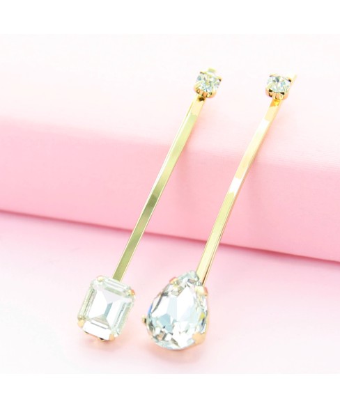 Rhinestone 2-Pack Hair Bobby Pins/Clips Rhinestone 2-Pack Hair Bobby Pins/Clips