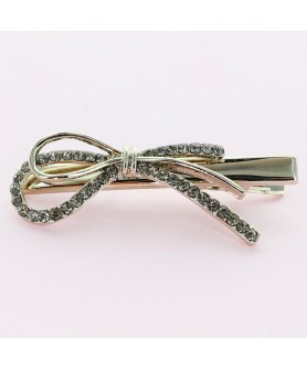 Crystal Rhinestone  Bow Pinch Cilp