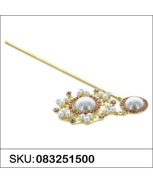 Drop Faux Pearl & Crystal Hair Stick Drop Faux Pearl & Crystal Hair Stick