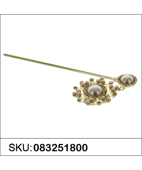 Drop Faux Pearl & Crystal Hair Stick Drop Faux Pearl & Crystal Hair Stick