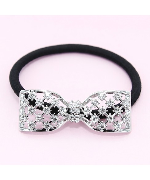 Australian Crystal-Embellished Bow Hair Tie Australian Crystal-Embellished Bow Hair Tie