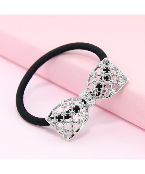 Australian Crystal-Embellished Bow Hair Tie