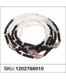 Glamorous Sparkling Stretch Crystal Necklace