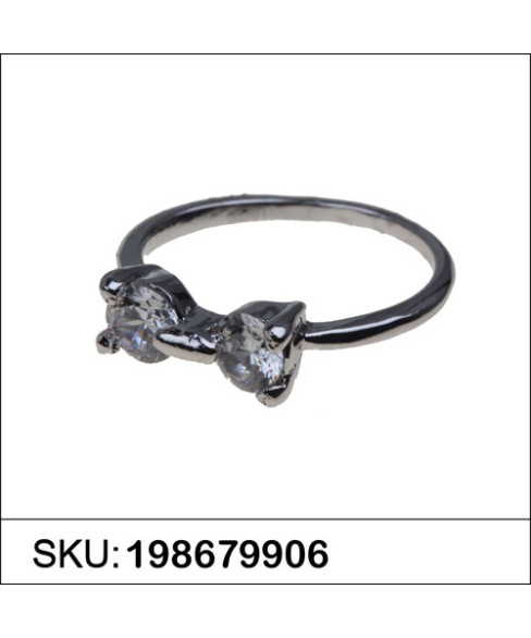 Sparkling Cubiczirconia Bow Ring (Size 6.7.8) Sparkling Cubiczirconia Bow Ring (Size 6.7.8)