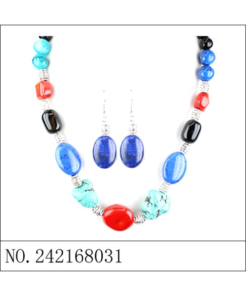Mix Quartz Stones Necklace Set Mix Quartz Stones Necklace Set