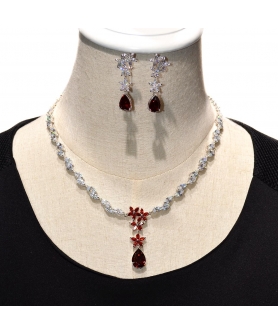 Timeless All Around Cubic Zirconia Necklace Set