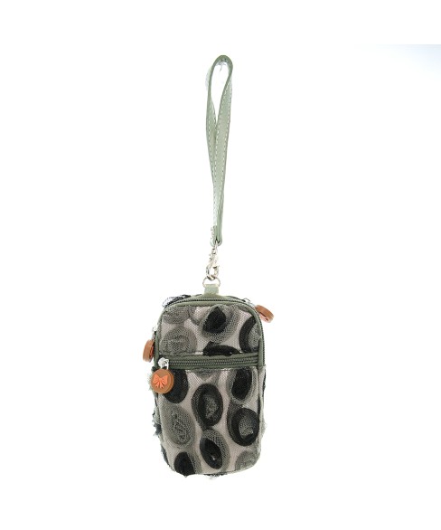 Floral Triple Compartment Wristlet Change Purse Floral Triple Compartment Wristlet Change Purse