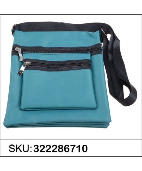 Nylon lightweight triple compartment bag Nylon lightweight triple compartment bag
