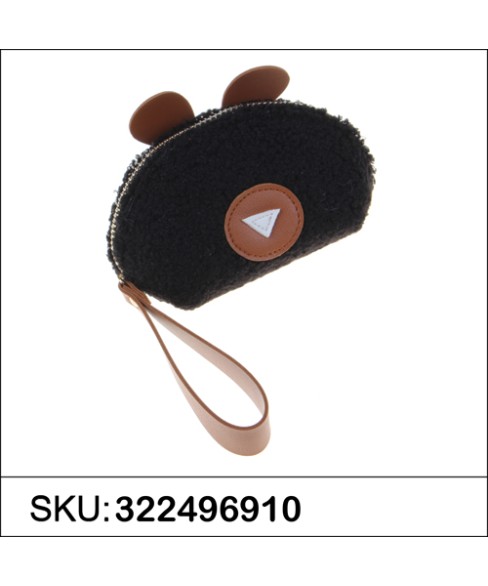 Faux Shearling Change Purse Faux Shearling Change Purse