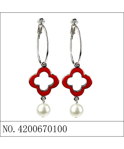 Earrings Red