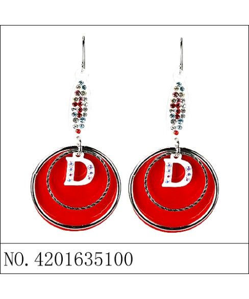 Earrings Red Earrings Red