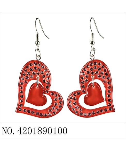 Earrings Red Earrings Red