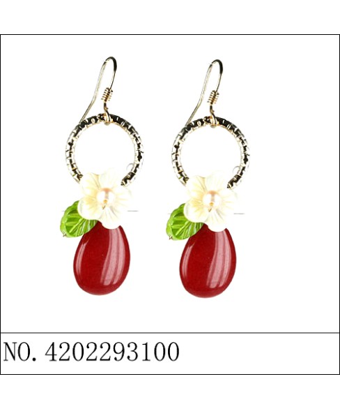 Earrings Red Earrings Red