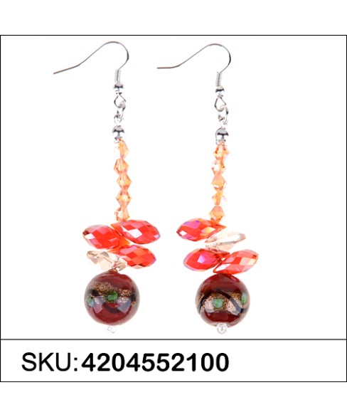 Earrings Red Earrings Red