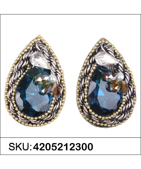 Earrings Blue