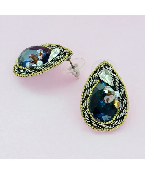 Earrings Blue