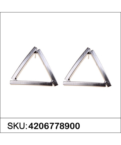 Glossy Matte Finished Triangle Earring Glossy Matte Finished Triangle Earring