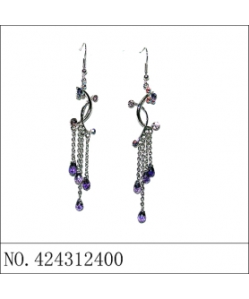 Earrings Purple