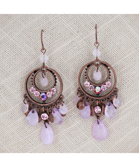 Earrings Purple Earrings Purple
