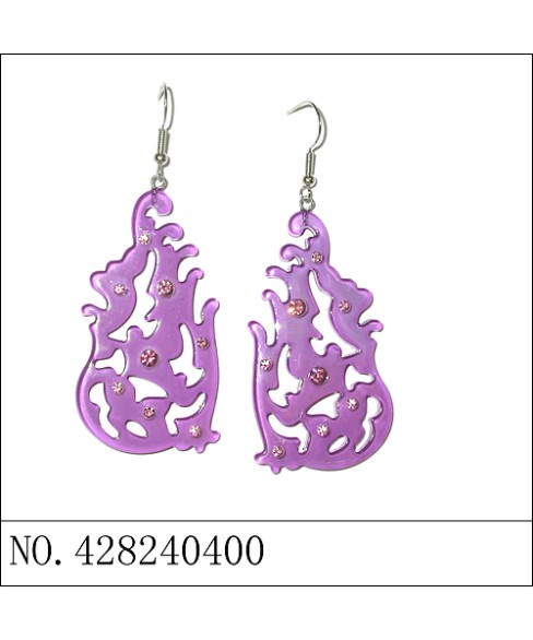 Earrings Purple