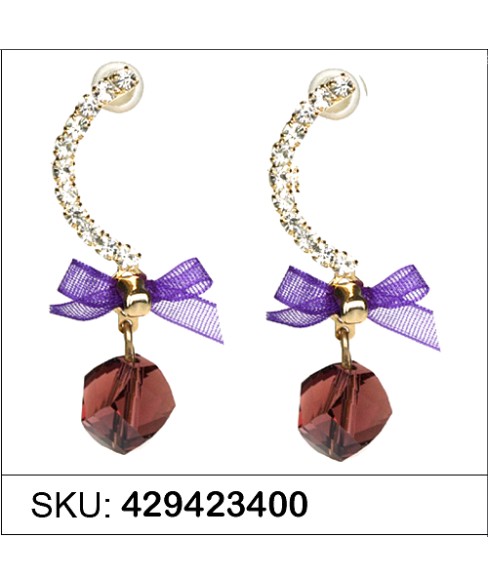 Earrings Purple